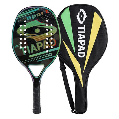 Adult Full Carbon Beach Tennis Paddle Racket Soft EVA Face Raqueta With Bag