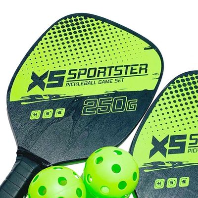 Pickleball Paddle Racket Set With Portable Carry Bag Wooden Racquet for For Adults Child