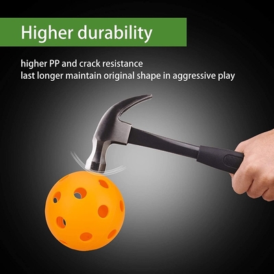 Indoor Pickleball Balls USAPA Paddle Ball 26 Holes Pickleball Sport Training Practice Plastic Pickleball