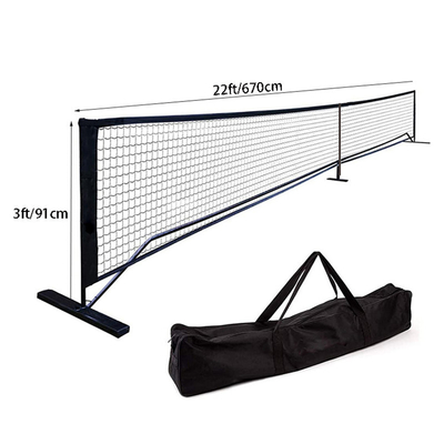 Portable Pickleball Frame Pickle Ball Game Net Kit with Carrying Bag Metal Stand Tennis Net