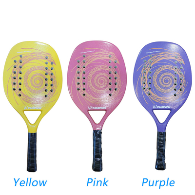 Beach Tennis Racket Full Carbon Professional Soft EVA Face Padel Tennis Racquet Adult Rackets
