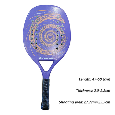 Beach Tennis Racket Full Carbon Professional Soft EVA Face Padel Tennis Racquet Adult Rackets