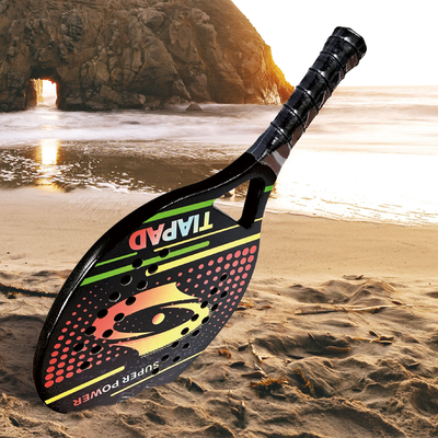 Beach Tennis Racket Carbon Fiber EVA Memory Foam Core Tennis Paddle Racquets with Bag