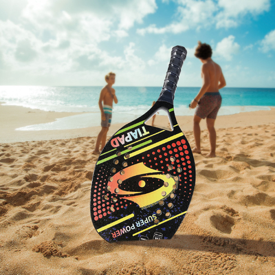 Beach Tennis Racket Carbon Fiber EVA Memory Foam Core Tennis Paddle Racquets with Bag
