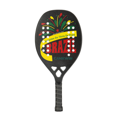 Carbon Fiber Padel Brasil Beach Tennis Rackets Paddle Soft EVA Face Raqueta With Carry Bags
