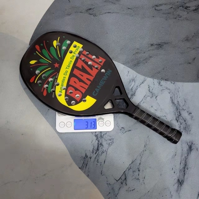 Carbon Fiber Padel Brasil Beach Tennis Rackets Paddle Soft EVA Face Raqueta With Carry Bags