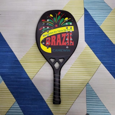 Carbon Fiber Padel Brasil Beach Tennis Rackets Paddle Soft EVA Face Raqueta With Carry Bags