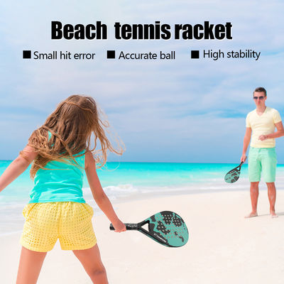 Beach Tennis Racket  Carbon and Glass Tennis Paddle Racquets Lightweight