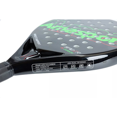 3K Carbon Fiber Face Paddle Raquette Padel Tennis Racket Soft EVA Core With Bag