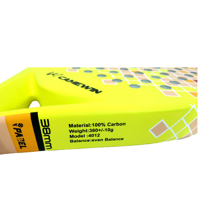 38mm Thickness Carbon Fiber Padel Outddor Sport Beach Tennis Racket Paddle