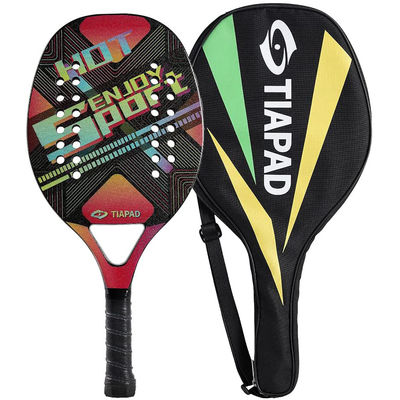 Adult Full Carbon Beach Tennis Paddle Racket Soft EVA Face Raqueta With Bag