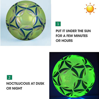 Glow In Dark Soccer Ball Official Size 5 4 Training Ball Luminous Football Soccer PU leather