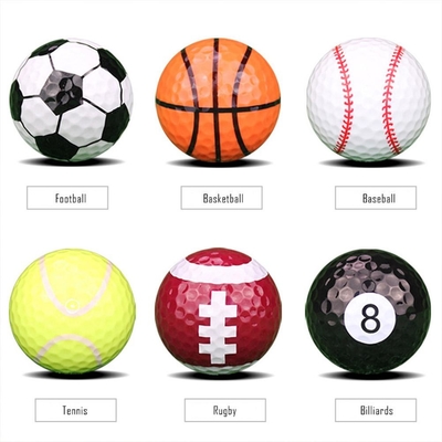 Novelty Colorful Golf Balls Dual Layer Mini Simulation Practice Balls 7pcs a Pack