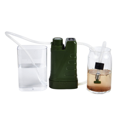 Outdoor Water Filter Electric Water Purifier Portable Charging Pump Water Dispenser With Night Light Compass Emergency