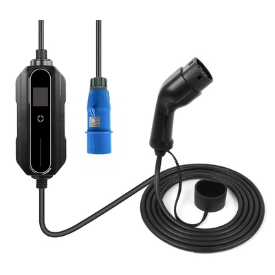 Electric Vehicle EV Charger Type 2 32 Amp 220V-240V CEE Plug Car Charging Cable Switch Box